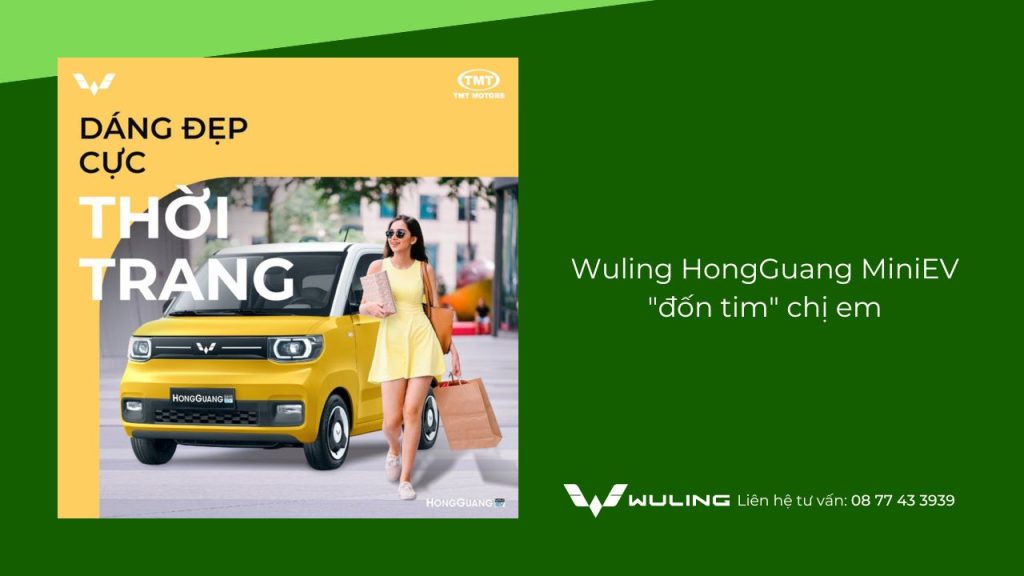 Ô tô điện Wuling HongGuang MiniEV "đốn tim" phái nữ